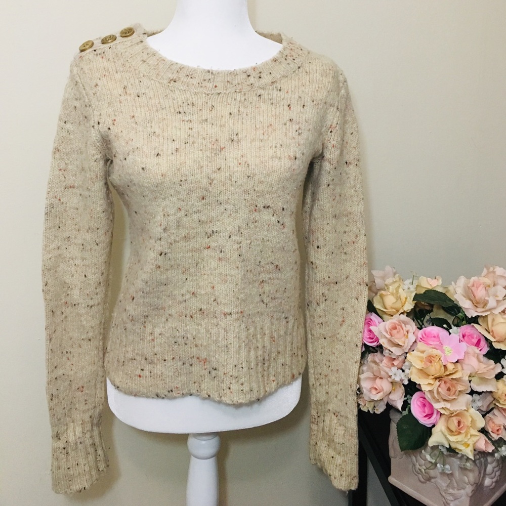 Charlie And Robin Button Berm Speckle Sweater - image 1